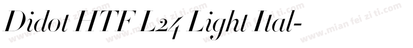 Didot HTF L24 Light Ital字体转换